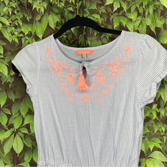 JOULES Short Sleeve Embroidered Girls' Dress, 11-12Y - Picture 4 of 10